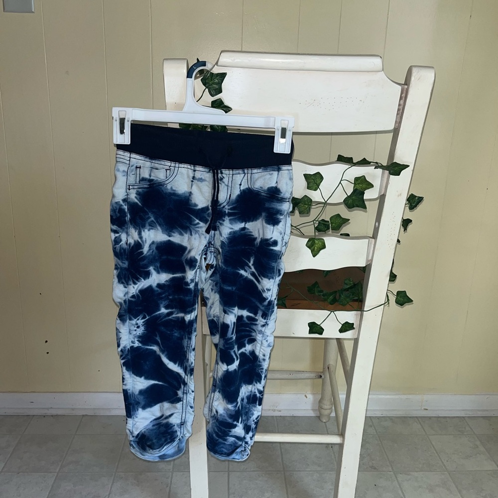 Blue/White Tie Dye Pants